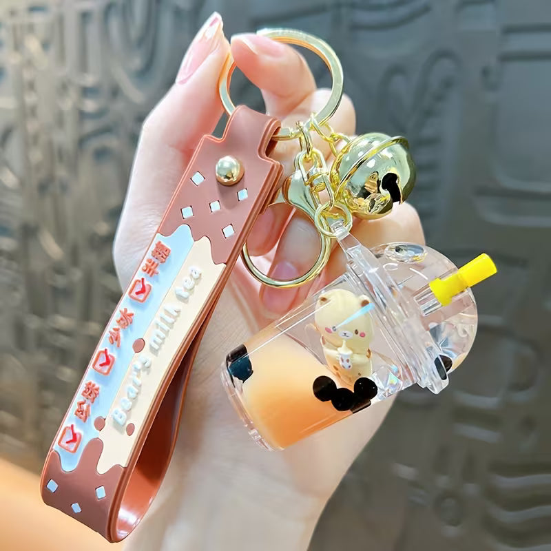 Boba Bear Keychain