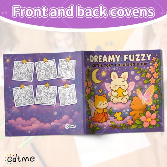 age [Hairy Dreams] Theme Pearl Coloring Book | 7.87*7.87 inches, Soft Cute Animal Sleep Theme, Ideal for Beginners, Bedtime Relaxation, Stress Relief, Perfect for Gifts in Party and Holiday Activities