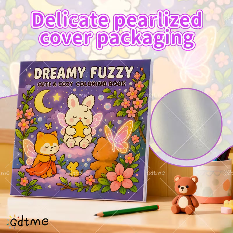 age [Hairy Dreams] Theme Pearl Coloring Book | 7.87*7.87 inches, Soft Cute Animal Sleep Theme, Ideal for Beginners, Bedtime Relaxation, Stress Relief, Perfect for Gifts in Party and Holiday Activities