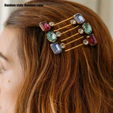 Rhinestone Hair Clip Set (6 Pieces)