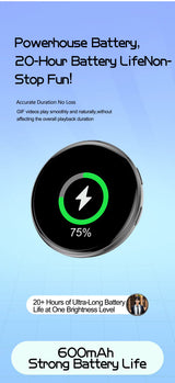 Smart Cyber Badge (e-Badge) — 1.7" HD LED Screen Pin